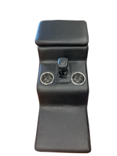 Load image into Gallery viewer, LEATHER COVERED LAND ROVER DEFENDER CONSOLE with 6L80E AUTOMATIC SHIFTER INSTALLED
