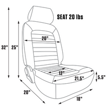 Load image into Gallery viewer, LEGENDS CLASSIC DEFENDER DIRECT BOLT IN BEIGE BUCKET SEAT RIGHT HAND SIDE