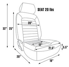 Load image into Gallery viewer, LEGENDS CLASSIC DEFENDER DIRECT BOLT IN WHITE BUCKET SEAT LEFT HAND SIDE