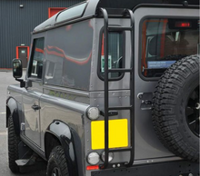 Load image into Gallery viewer, REAR LADDER FOR LAND ROVER DEFENDER - COMES IN BLACK ALUMINIUM FINISH
