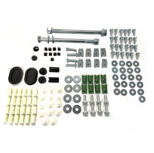 Defender TDi & Early TD5 Bulkhead Fitting Kit - Plastic Clips and Hardware Only