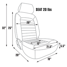 Load image into Gallery viewer, LEGENDS CLASSIC DEFENDER DIRECT BOLT IN GREY BUCKET SEAT LEFT HAND SIDE
