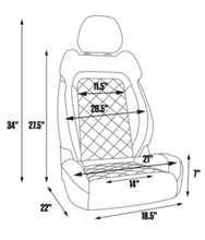 Load image into Gallery viewer, LEGENDS ULTRA TOURING DEFENDER DIRECT BOLT IN BLACK BUCKET SEAT RIGHT SIDE
