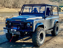 Load image into Gallery viewer, Radiator &amp; Dual Fan set up for Chevy 5.7 Engine installed in Land Rover Defender 90/110/130
