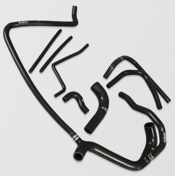 ASH03-BLK - DEFENDER 300TDI SILICONE COOLANT HOSE SET IN BLACK