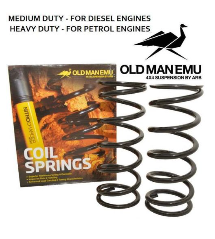 DEFENDER AND DISCOVERY 1 FRONT SPRINGS - OLD MAN EMU - COMES AS A PAIR - UP TO 1.5 inch LIFT