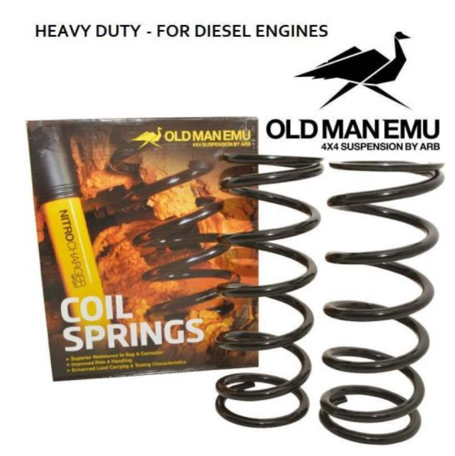 DEFENDER AND DISCOVERY 1 FRONT SPRINGS - OLD MAN EMU - COMES AS A PAIR - HEAVY DUTY - UP TO 1.5 inch LIFT