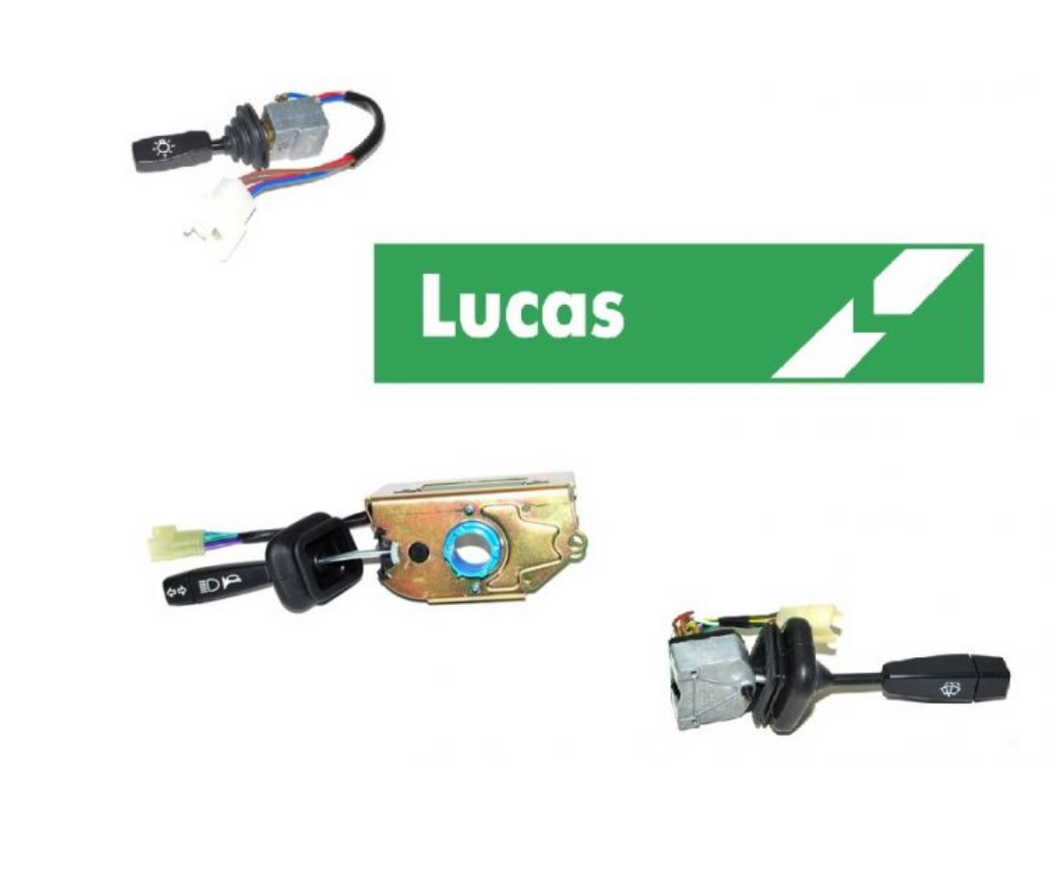 LAND ROVER DEFENDER COLUMN SWITCH KIT - FITS FROM 1999 ONWARDS - LUCAS BRANDED ITEM - INCLUDES MASTER LIGHT SWITCH, WASH/WIPE SWITCH AND INDICATOR / HORN SWITCH