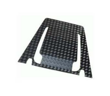 Load image into Gallery viewer, PUMA HOOD CENTRE CHEQUER PLATE IN BLACK - FOR DEFENDER WITH PUMA HOOD
