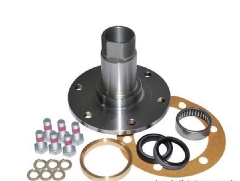 FRONT STUB AXLE KIT FOR LAND ROVER DEFENDER FROM LA UP TO 2006 - STUB AXLE, BEARING, GASKET, SEAL AND BOLTS