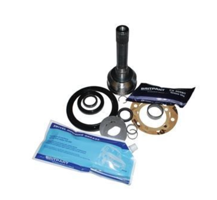 CV JOINT KIT FOR RANGE ROVER CLASSIC 1986-1991 WITH ABS (CHECK CHASSIS NO.) - CONSTANT VELOCITY JOINT, BEARING, SEALS, GASKETS AND SWIVEL GREASE