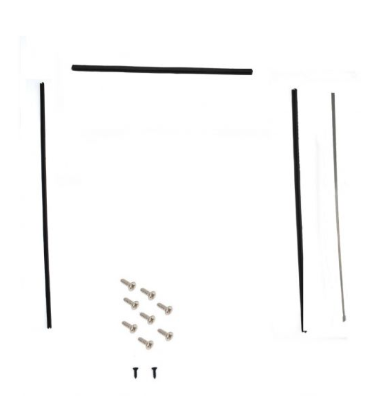 DEFENDER REAR SIDE FELT WINDOW CHANNEL KIT WITH SCREWS - RIGHT & LEFT HAND - FOR LAND ROVER DEFENDER 110 REAR DOOR - FITS 4MM GLASS (FROM 1986)