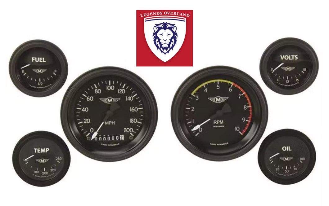 Custom Gauges for Puma dash V8 & LS gasoline engines - Made in the USA