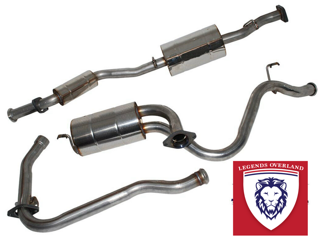 LAND ROVER DEFENDER 90 200TDI STAINLESS STEEL EXHAUST DOUBLE SS. PART- DA4231